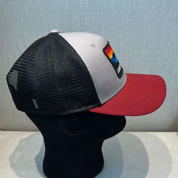 Garner State Park Mesh Snapback Trucker Hat Cap Texas GSP Black Gray Red Patch - Picture 4 of 8